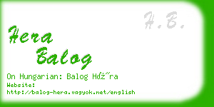 hera balog business card